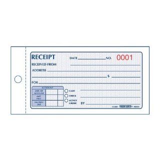 Rediform Money Receipt Book, Carbonless, 2.75 x 5.625 Inches, 50 Duplicate (8L820)  Blank Receipt Forms 