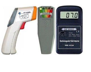 EMF Meter 822A ST IR Thermometer & KII Delux The Most Popular Instruments For Any Paranormal Investigator/Ghost Hunter