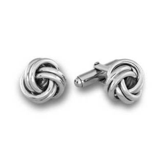 Mens Love Knot Cuff Links in Sterling Silver   Zales