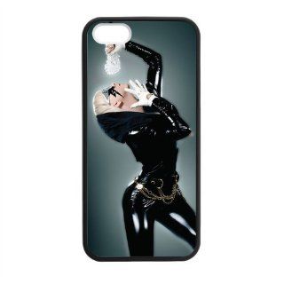 Custom Lady Gaga New Laser Technology Back Cover Case for iPhone 5 5S CLT831 Cell Phones & Accessories