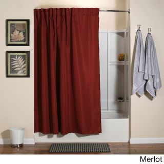 Aulaea Infinity Collection Of Shower Curtains With Integrated Hooks