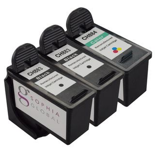Sophia Global Dell Ch883/ Ch884 Ink Cartridge Replacement (2 Black, 1 Color) (remanufactured)