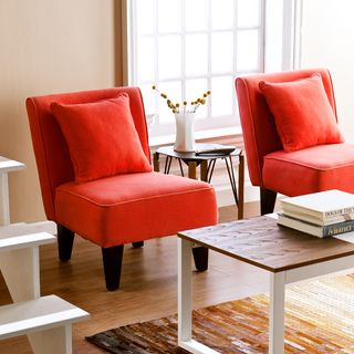 Holly   Martin Purban Red orange Slipper Chairs (set Of 2)