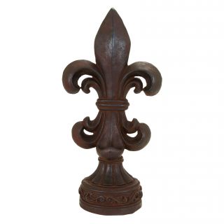 Polystone Fleur de lis Table Top Decor