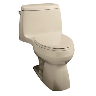 Kohler Santa Rosa Comfort Height 1 piece 1.28 Gpf Sandbar Compact Elongated Toilet