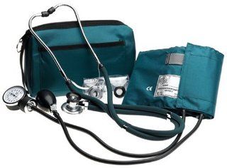 Prestige Sphygmomanometer & Stethoscope Kit with Matching Hunter Green Carrying Case Health & Personal Care