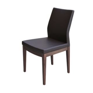 sohoConcept Pasha Side Chair 100 PASHCHROMBASE Color Black, Upholstery Leather