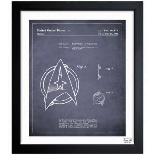 Oliver Gal Starfleet Insignia 1981 Framed Graphic Art 1B00211_15x18/1B00211_2