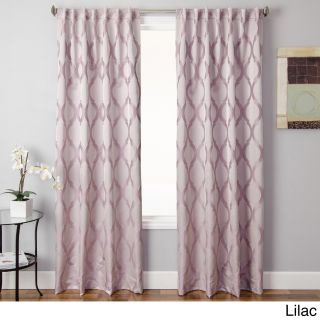 Softline Home Fashions Santee Back Tab Curtain Panel Purple Size 55 x 84