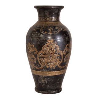 Mela Hand painted Terracotta Vase
