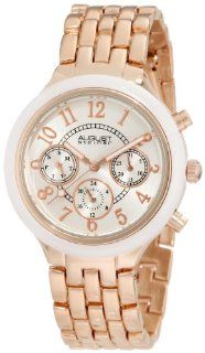 August Steiner Women's ASA839RG Swiss Quartz Multifunction Ceramic Bezel Watch Watches