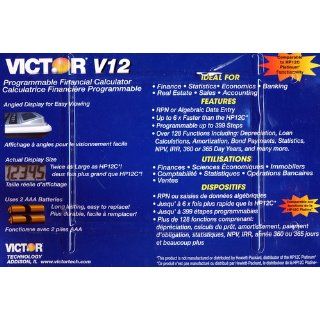Victor V12 Financial Calculator, 10 Digit LCD  Electronics