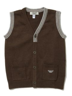 Embroidered Vest by Armani Junior