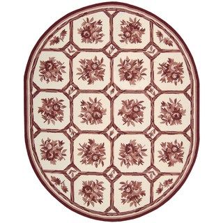 Nourison Country Heritage Ivory/red Rug (76 X 76 Oval)