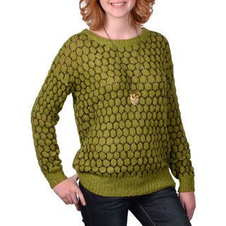 Journee Collection Juniors Two tone Textured Sweater