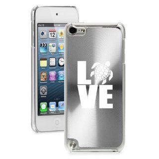 Apple iPod Touch 5th Generation Silver 5B1882 hard back case cover Love Sea Turtle Cell Phones & Accessories