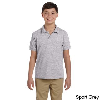 Gildan Gildan Youth Dryblend Pique Sport Shirt Grey Size L (14 16)
