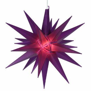 14" Lighted Purple Moravian Star Hanging Christmas Light   String Lights