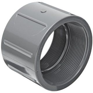 Spears 830 Series PVC Pipe Fitting, Coupling, Schedule 80, NPT Female Industrial Pipe Fittings