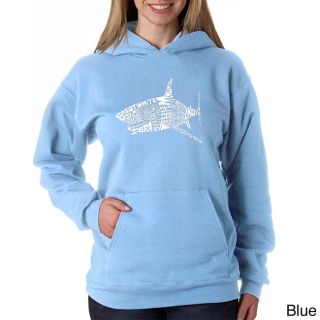 Los Angeles Pop Art Los Angeles Pop Art Womens Shark Names Sweatshirt Blue Size XL (16)