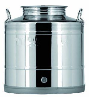 M5 Corporation 25 Liter Italian Made Stainless Steel Fusti Container, 845 Ounce Kitchen & Dining