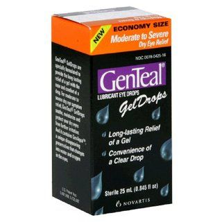 GenTeal Lubricant Eye Gel Drops, Moderate to Severe Dry Eye Relief, Economy Size, 0.845 Ounce Bottles Health & Personal Care