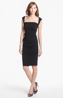 Nicole Miller Ruched Jersey Pencil Dress