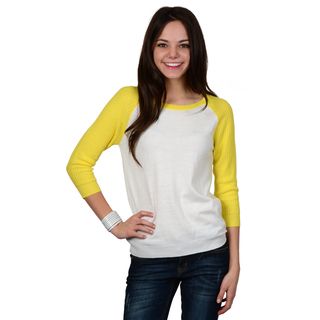 Hailey Jeans Co. Juniors Two tone Dolman Sleeve Top