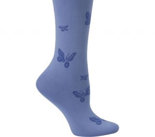 Nurse Mates Compression Trouser Socks Butterfly Ceil Blue (6)