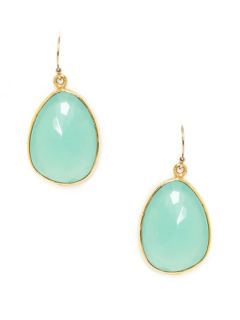 Peruvian Opal Chalcedony Drop Earrings by Mary Louise Designs