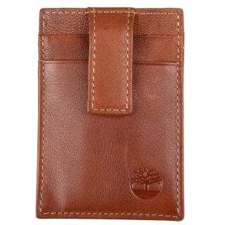 Timberland Mens Genuine Leather Tab Front Pocket Wallet