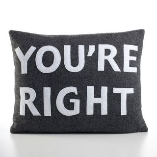 Alexandra Ferguson Youre Right Decorative Pillow YOURI 148 XX Color Stone