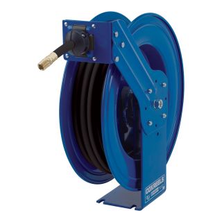 Coxreels Heavy-Duty Medium & High-Pressure Hose Reel — For Grease, 3/8in. x 50ft. Hose, Model# HP-N-350  Hoses   Accessories