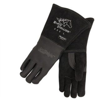 Revco Black Stallion 855 Prem. Elkskin Stick Welding Gloves w/Nomex Back, Large   Welding Safety Gloves  