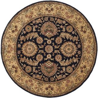 Safavieh Handmade Persian Court Navy Wool/ Silk Rug (6 Round)