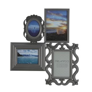 Melannco Melannco Pewter 4 opening Multi profile Collage Frame Green Size Other
