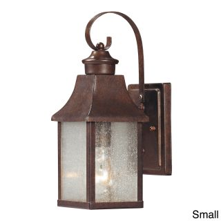 Town Square Hazelnut Bronze Transitional 1 light Outdoor Sconce