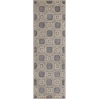 Safavieh Handmade Precious Silver Wool/ Polyester Rug (26 X 10)