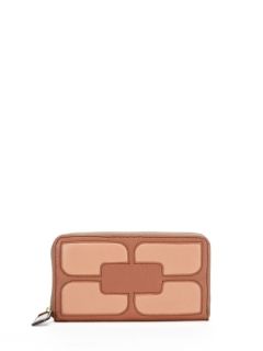 Stitched Square Big Zip Wallet by Orla Kiely