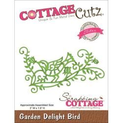 Cottagecutz Elites Die 3 X1.9   Garden Delight Bird