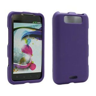 Icella FS LGMS840 RPP Snap On Cover   LG Connect 4G MS840   Rubberized Purple Cell Phones & Accessories