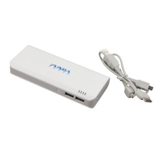 Sophia Global Portable Power Bank Battery Pack Charger 10400mah Usb Port For Smartphone Recharging (white)