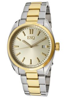 ESQ by Movado 7301360  Watches,Mens Gold Dial Two Tone Stainless Steel, Casual ESQ by Movado Quartz Watches