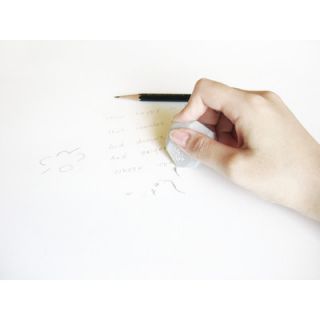 Molla Space, Inc. Megawing Pebble Eraser SM005 Color White