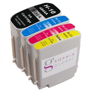 Sophia Global Compatible Ink Cartridge Replacement For Hp 10 And Hp 11 (1 Black, 1 Cyan, 1 Magenta, 1 Yellow)