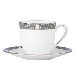 Silver Sophisticate Espresso Cup Saucer