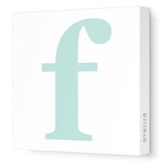 Avalisa Letter   Lower Case f Stretched Wall Art Lower Case f
