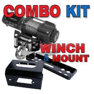 KFI Products COMBO 860 3000 Winch Combo Package   A3000 KFI 3000lb Electric Winch And 100860 Winch Mount For 2011 Gator XUV 625i / 825i / 855D Automotive