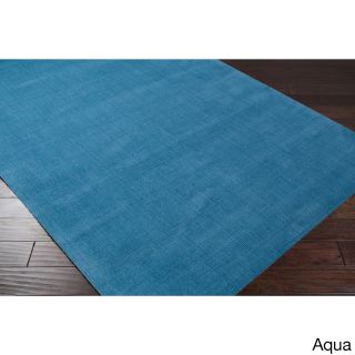 Surya Carpet, Inc. Hand loomed Owens Casual Solid Area Rug (8 X 11) Blue Size 8 x 11