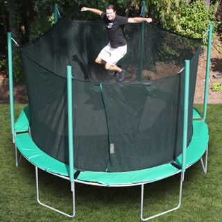 Magic Circle 13.6 foot Round Trampoline With Safety Cage